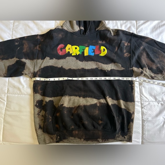 Bleach Dyed/Garfield Brand Hoodie - Picture 7 of 9